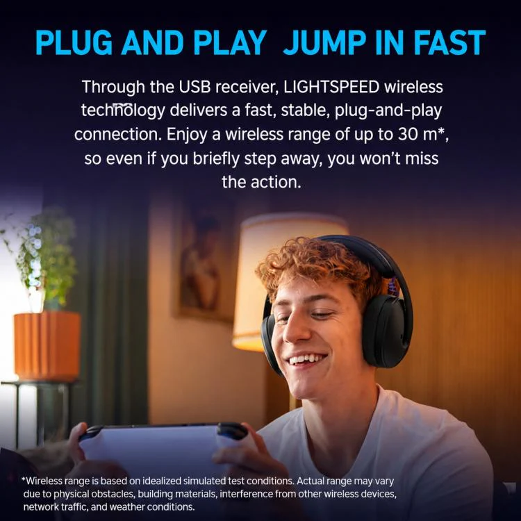 Logitech G325  LIGHTSPEED Wireless Gaming Headset with Mic(Purple) - Image 7