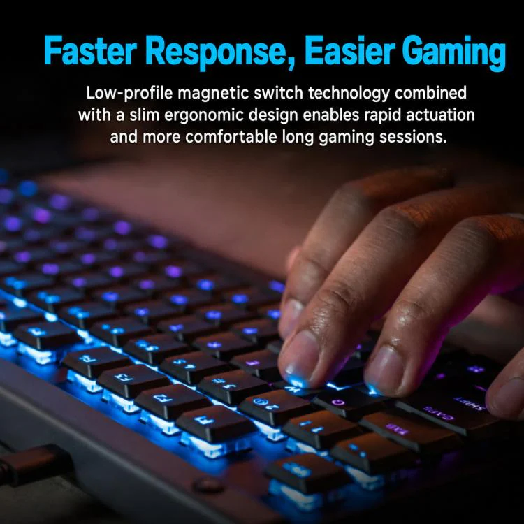 Logitech G515 RAPID TKL Magnetic Switches Wired Gaming Keyboard(Black) - Image 2