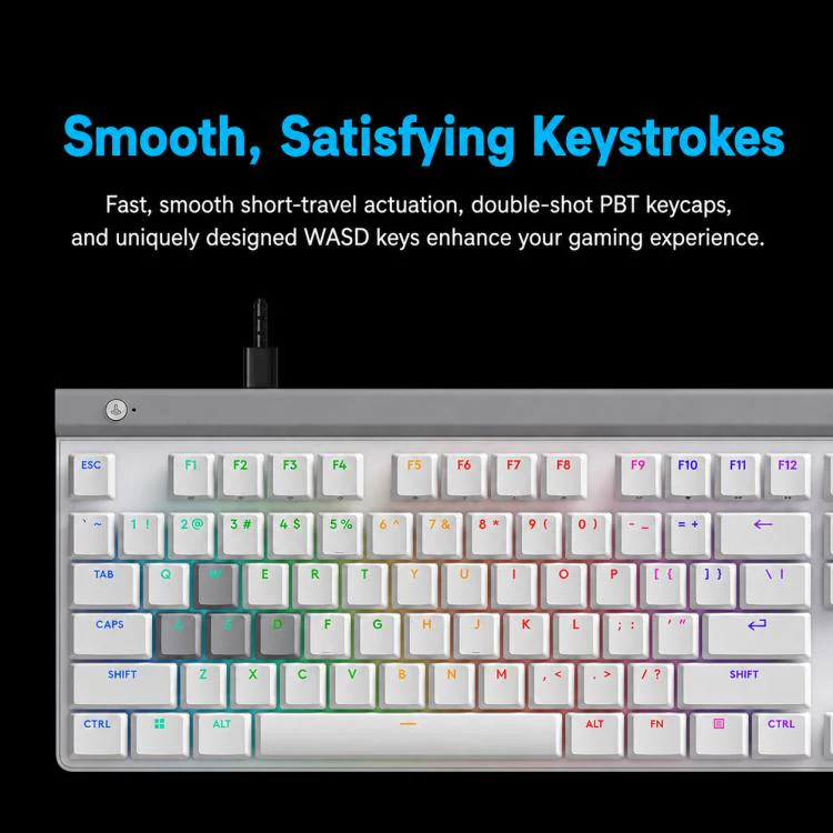 Logitech G515 RAPID TKL Magnetic Switches Wired Gaming Keyboard(White) - Image 11