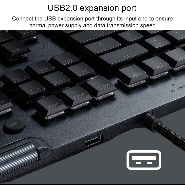 Logitech G813 RGB Mechanical Wired Gaming Keyboard (GL-Linear), Length: 1.8m - Image 5