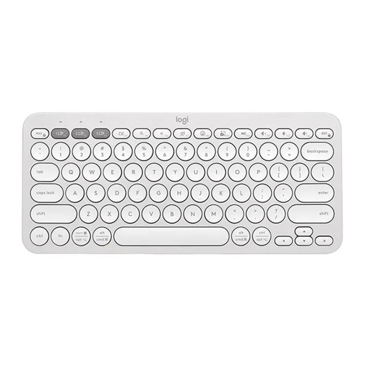 Logitech K390 Ultra-thin Portable Wireless Bluetooth Keyboard(White)
