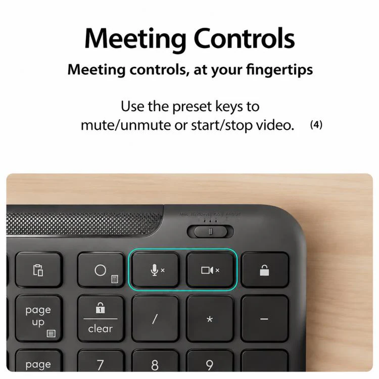 Logitech K620 Silent Wired Office AI Keyboard(Black) - Image 5