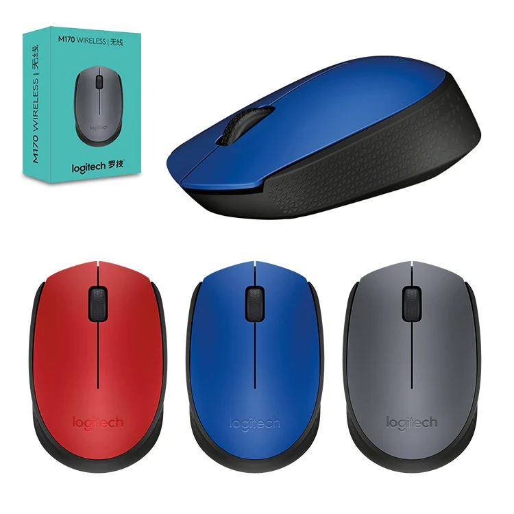 Logitech M170 1000DPI USB Wireless Mouse with 2.4G Receiver (Red) - Image 2