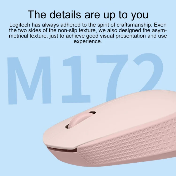 Logitech M172 1000DPI 2.4GHz Wireless Mouse (White) - Image 3