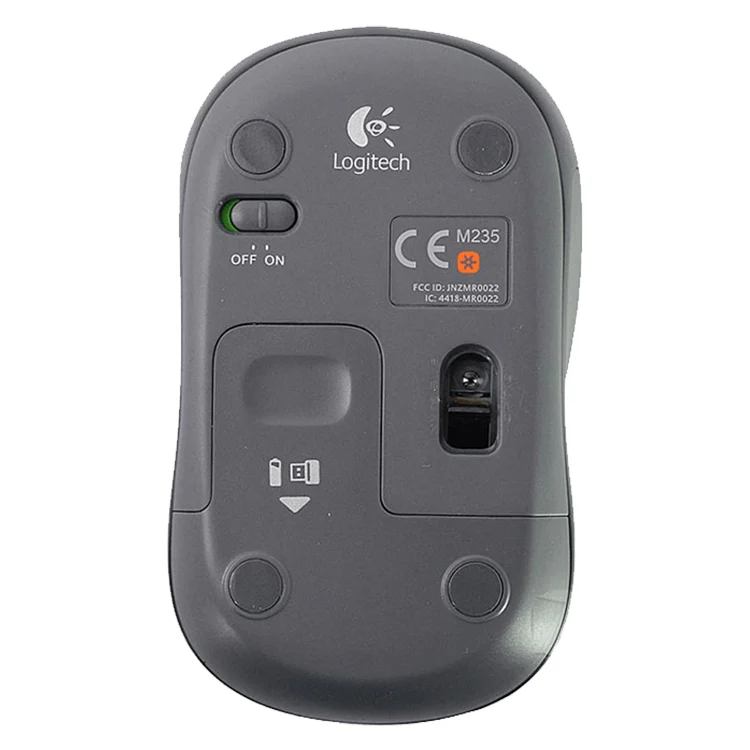 Logitech M235 1000DPI 2.4GHz Ergonomic Wireless Mouse(Black) - Image 3