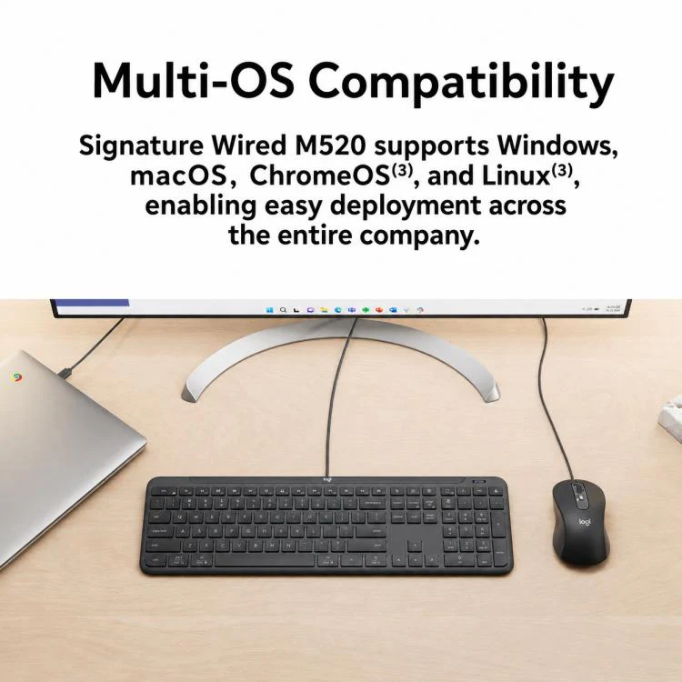 Logitech M520 Business Quiet Wired Office Mouse(Black) - Image 8