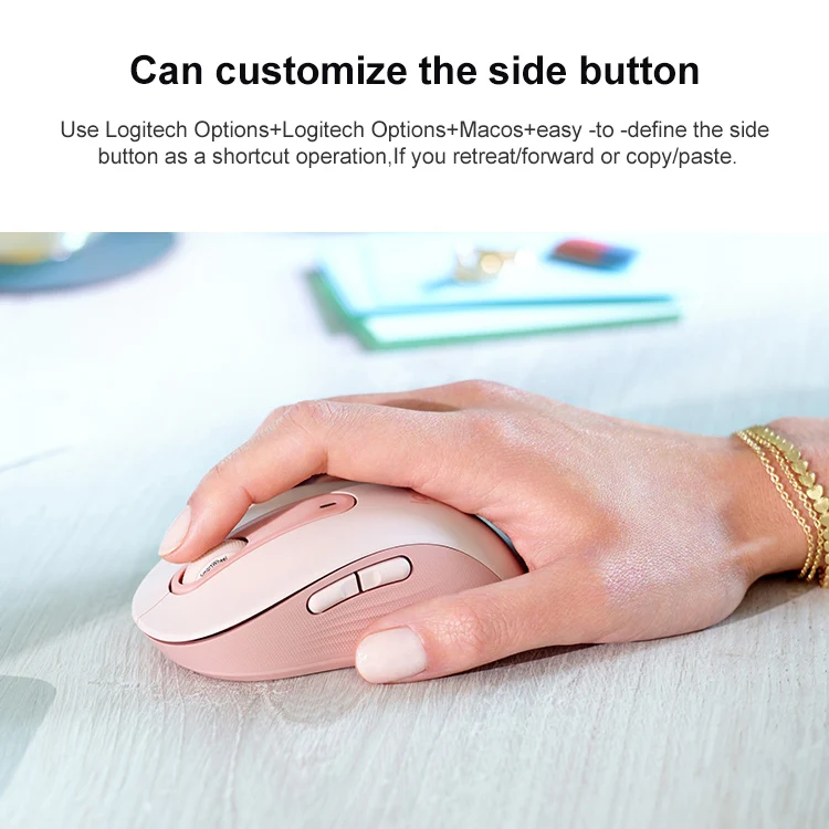 Logitech M650L 2000DPI 2.4GHz Wireless Bluetooth Dual Mode Mouse (White) - Image 5