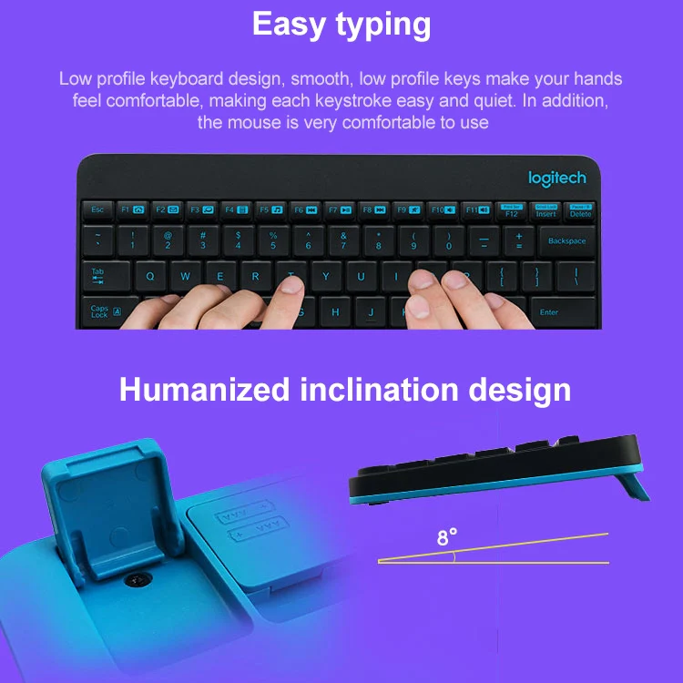 Logitech MK245 Nano Wireless Keyboard Mouse Set (Black) - Image 4