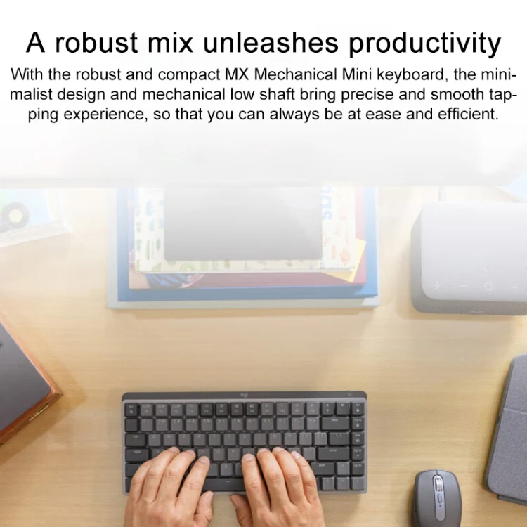 Logitech MX Anywhere 3S 4 Keys Wireless Bluetooth Dual Mode Mute Mouse (Black) - Image 4