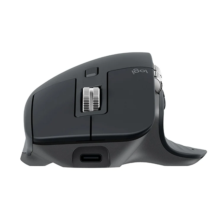 Logitech MX Master 3s 8000DPI 2.4GHz Ergonomic Wireless Bluetooth Dual Mode Mouse (Black) - Image 2