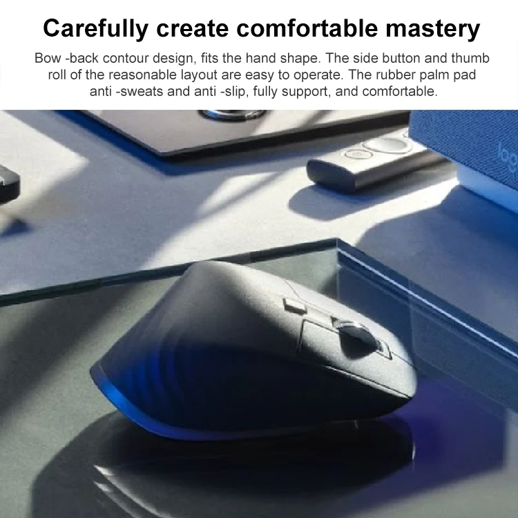 Logitech MX Master 3s 8000DPI 2.4GHz Ergonomic Wireless Bluetooth Dual Mode Mouse (White) - Image 8