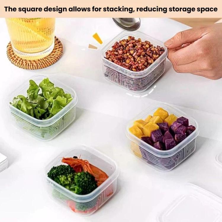 LsCook Square PP5 Kitchen Refrigerator Storage Container Food-Grade Freezer Box - Image 2