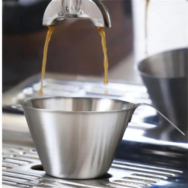 LsCook Thick 304 Stainless Steel 100ml Coffee Brewing Cup With Measurement Markings(Stainless Steel Natural Finish) - Image 4