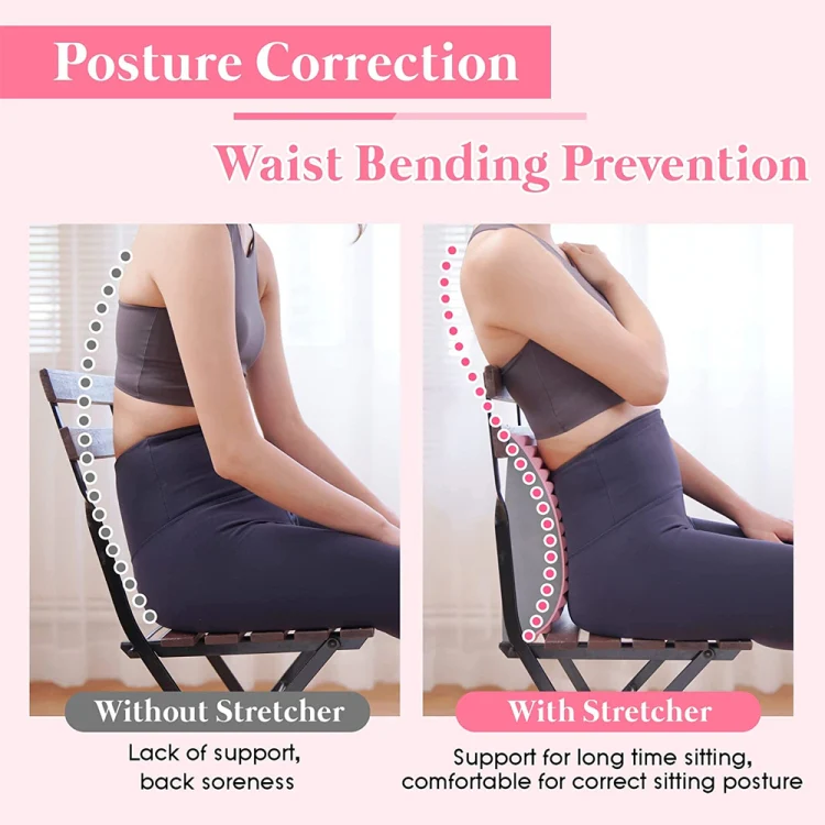Lumbar Relaxing Massager Spinal Corrective Stretch Exercise Aid, Specification: Color Matching (Blue) - Image 6