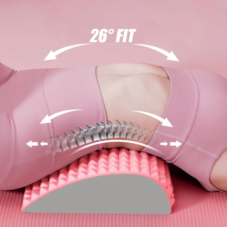 Lumbar Relaxing Massager Spinal Corrective Stretch Exercise Aid, Specification: Solid Color (Purple) - Image 10