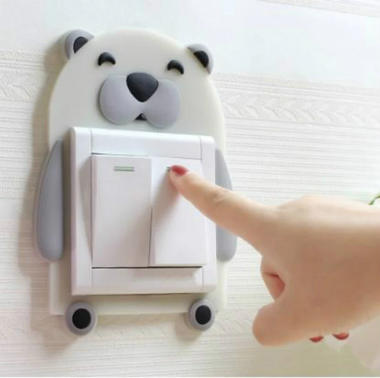 Luminous Switch Stickers Protection Cover Wall Stickers Creative Living Room Bedroom Lamp Wall Socket Decorative Cover(Ice Cream) - Image 4