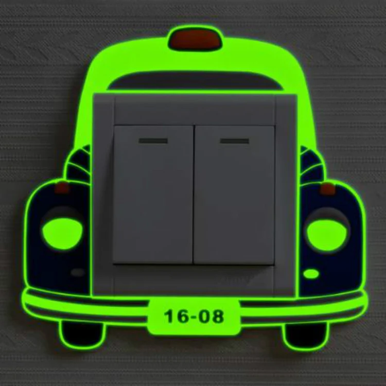 Luminous Switch Stickers Protection Cover Wall Stickers Creative Living Room Bedroom Lamp Wall Socket Decorative Cover(Ice Cream) - Image 5
