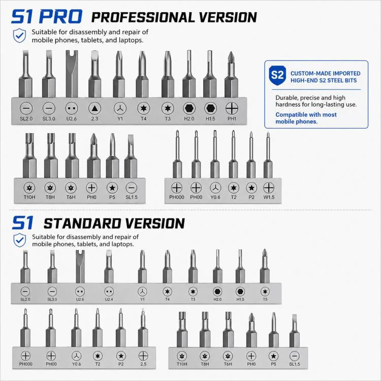 LUOWEI Adjustable Torque Electric Screwdriver Set, Model:S1 - Image 3