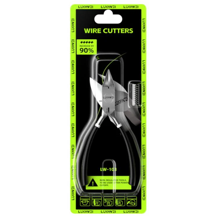 LUOWEI LW-103 Industrial-grade Chrome Vanadium Steel Slanting Nose Cutting Pliers - Image 6