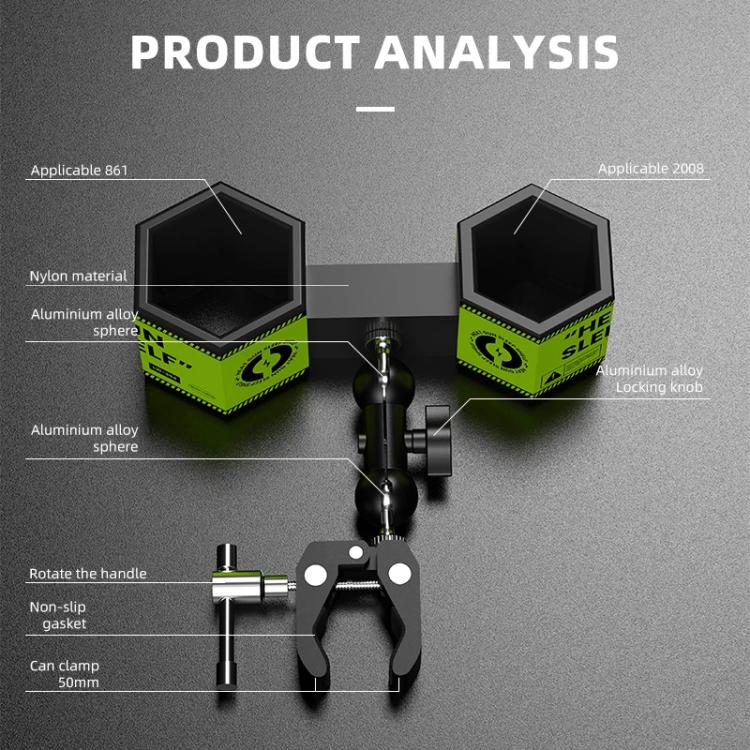 LUOWEI LW-304 861DW / 2008 Adjustment Angles Hot Air Gun Bracket with Sleep Function - Image 5