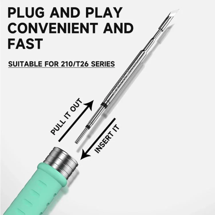 LUOWEI LW-C210 Series Lead Free Soldering Iron Tip for 210 / T26 Series Soldering Station, Model:LW-C210-I - Image 5