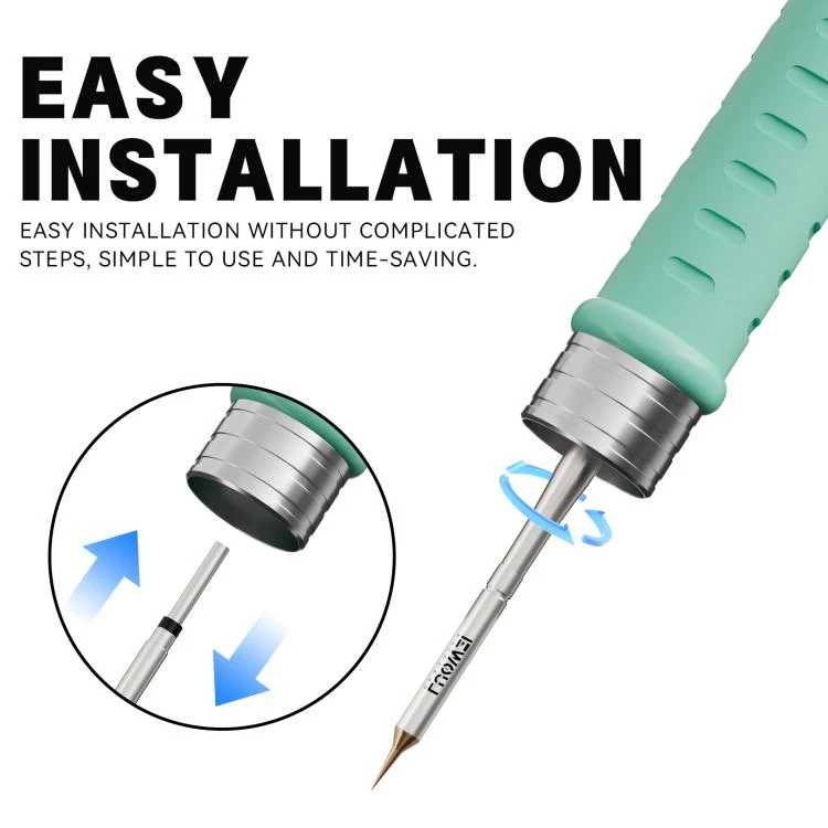 LUOWEI LW-C210F Series 10 in 1 Flying Wire Soldering Iron Tip Set, Model:Elbow - Image 6