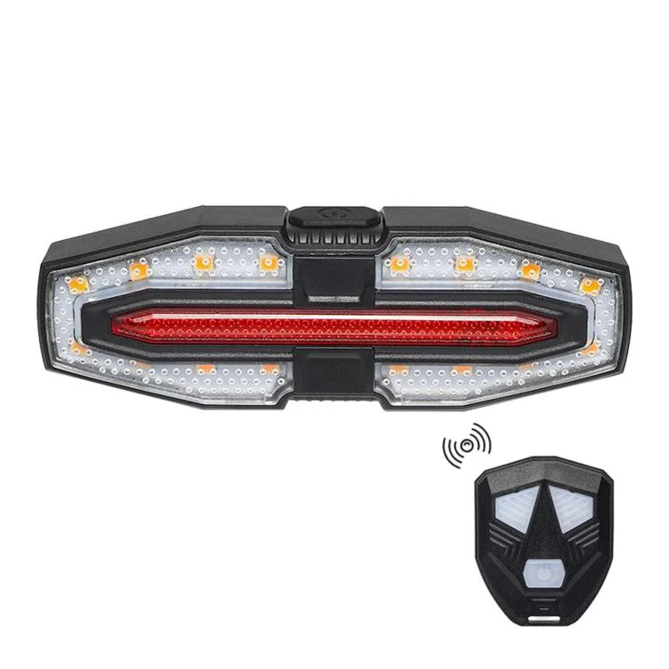 LY-5510 Bicycle Remote Control Warning Tail Light Left & Right Turning Signal Light For Night Riding(Black) - Image 2