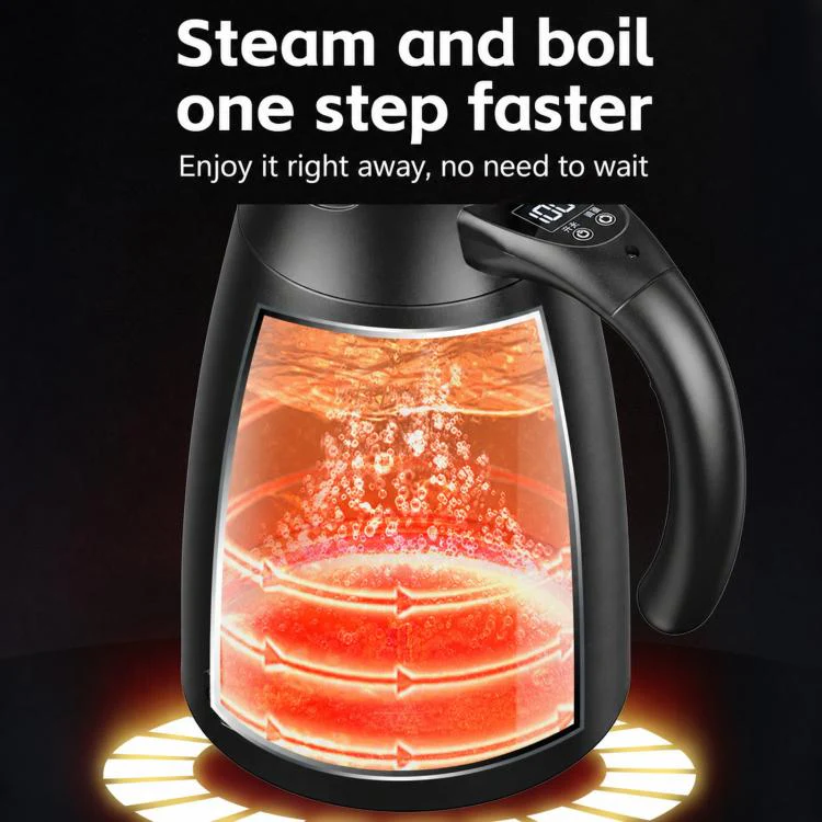 LY1200 12V/24V Universal Digital Display Car Kettle 1.2L Stainless Steel Electric Water Kettle, Spec: Kettle - Image 2