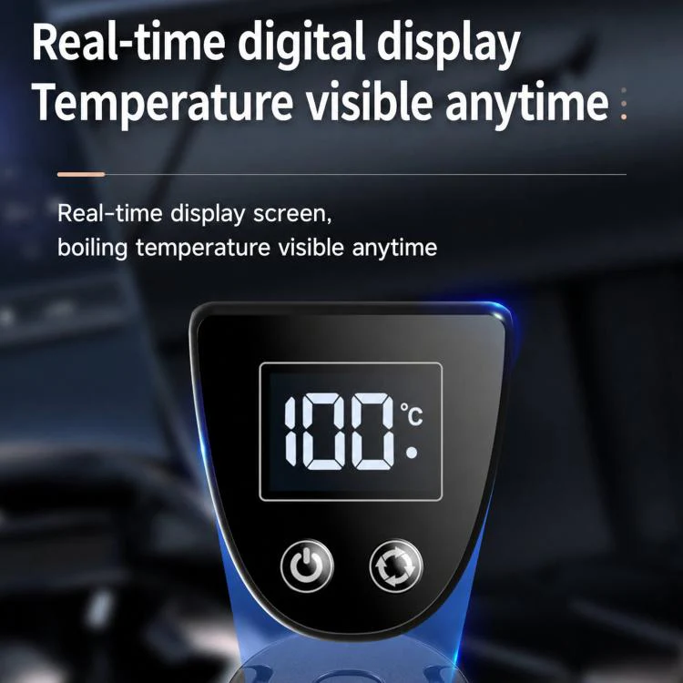 LY1200 12V/24V Universal Digital Display Car Kettle 1.2L Stainless Steel Electric Water Kettle, Spec: Kettle - Image 4