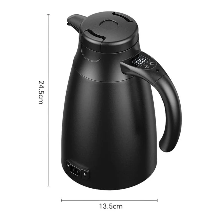LY1200 12V/24V Universal Digital Display Car Kettle 1.2L Stainless Steel Electric Water Kettle, Spec: Kettle + 4m Cable - Image 8