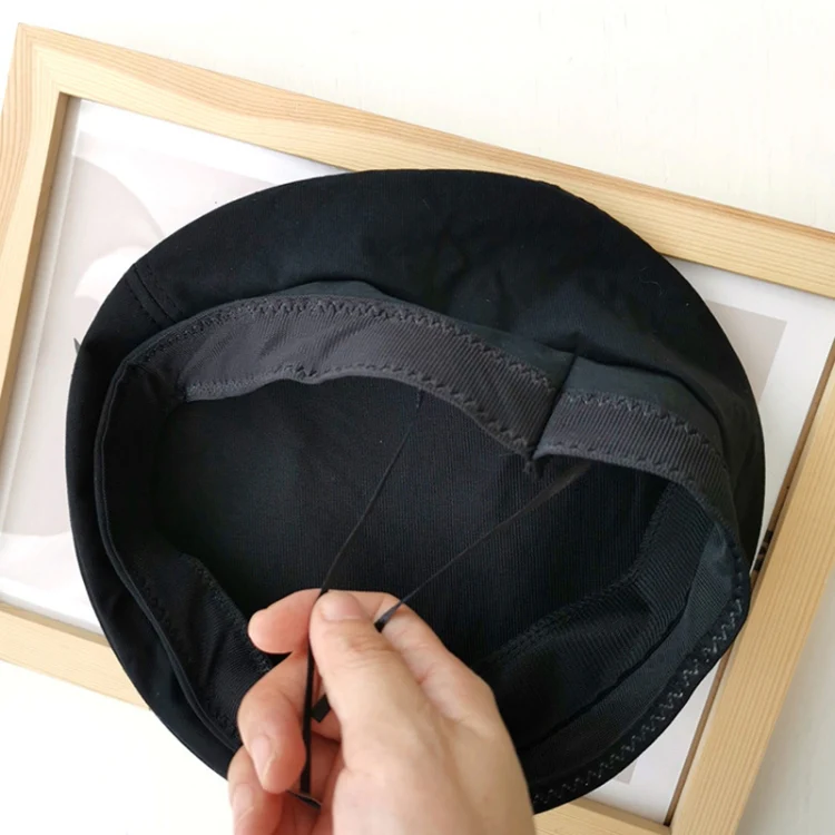 M Label Ladies Beret Octagonal Hat, Size: M (56-58cm)(Beige) - Image 3