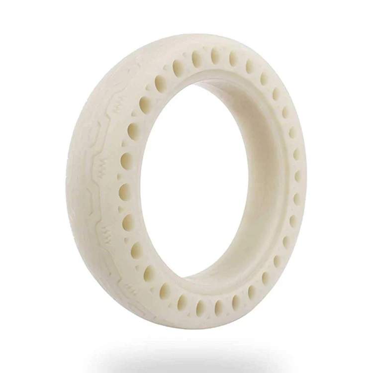 M0137 For Xiaomi Mijia M365 Electric Scooter Accessories 8.5 inch Shock-absorbing Pattern Honeycomb Solid Tire Fluorescent Tire(Fluorescent Green) - Image 2