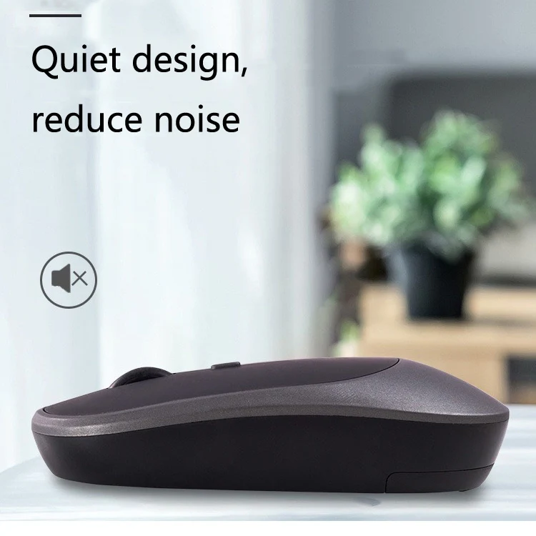 M030 4 Keys 1600DPI Laptop Office Mute Mouse, Style: Double Mode (White) - Image 6