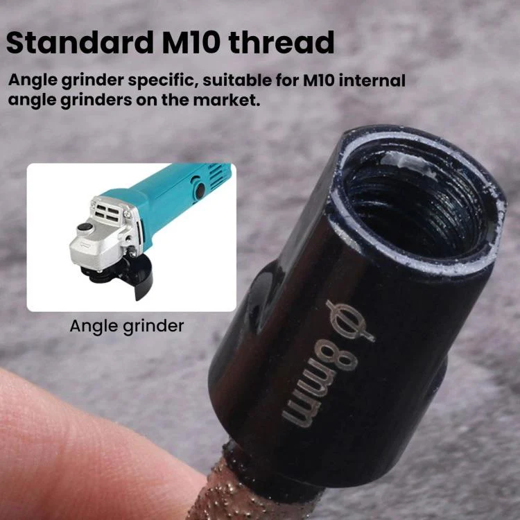 M10 Angle Grinder Hole Saw Glass Stone Hole Enlargement Trimming Head, Size: 6MM - Image 7