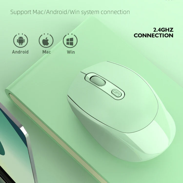 M107 4-buttons 1600 DPI 2.4GHz Wireless Mouse, Battery Version (Pink) - Image 5