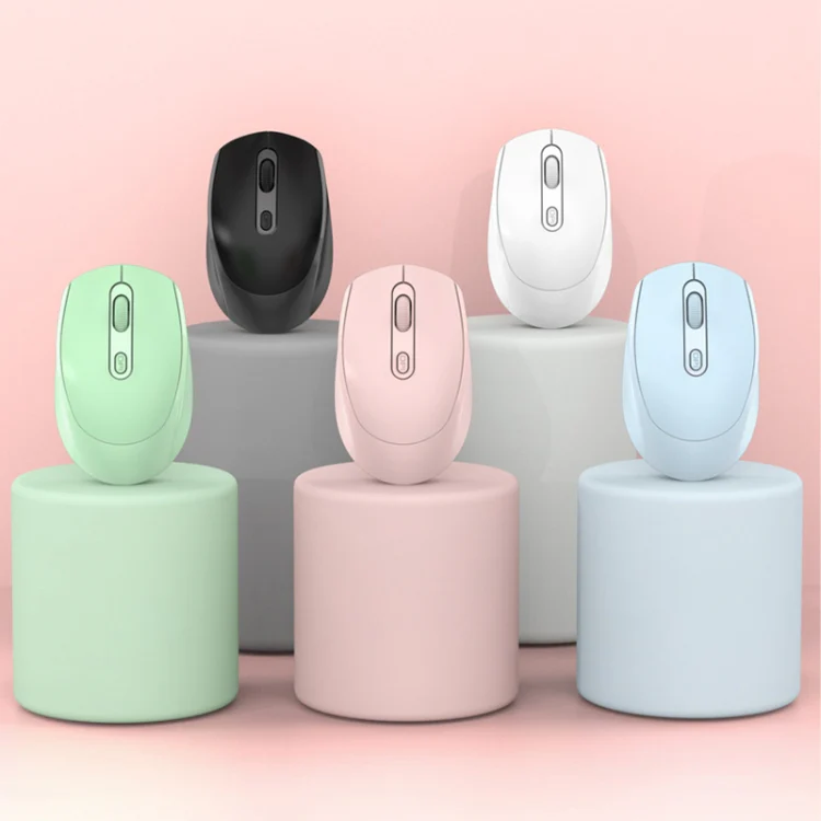 M107 4-buttons 1600 DPI 2.4GHz Wireless Rechargeable Mouse (White) - Image 2