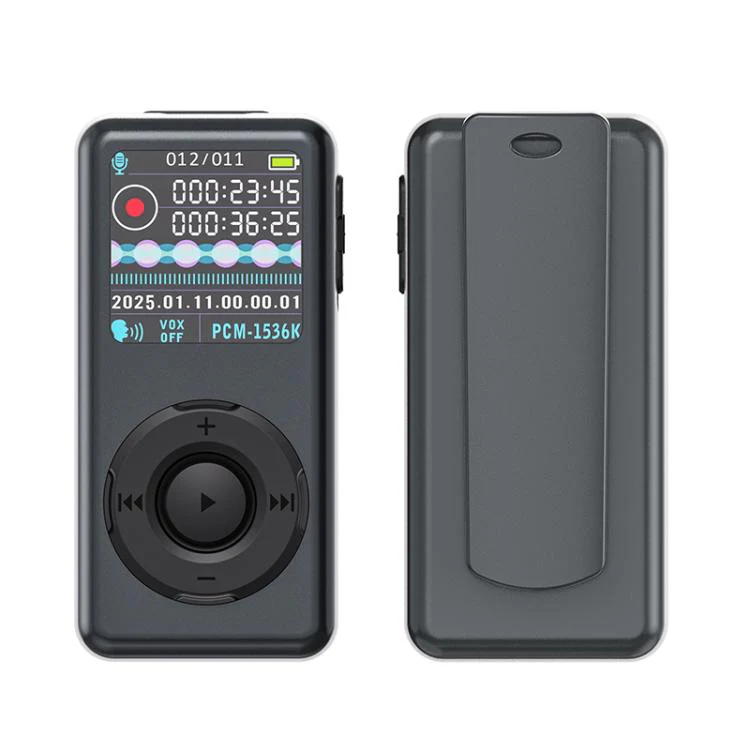 M21 Business Collar Style Voice Recorder with 0.85-inch TFT Display, Memory:32GB(Dark Grey) - Image 2