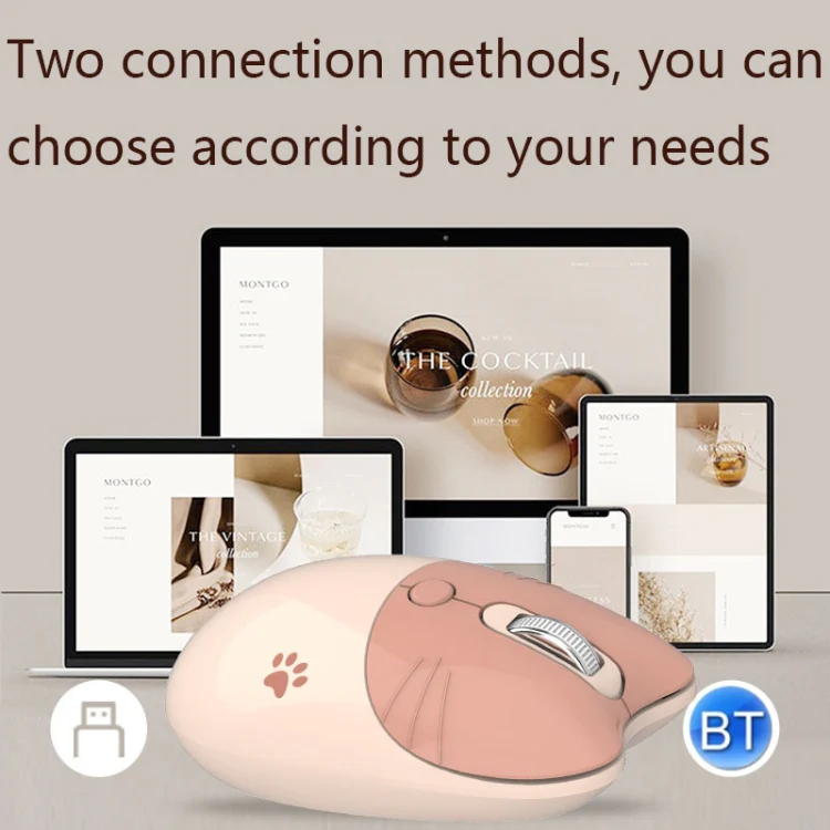 M3 3 Keys Cute Silent Laptop Wireless Mouse, Spec: Bluetooth Wireless Version (Green) - Image 6