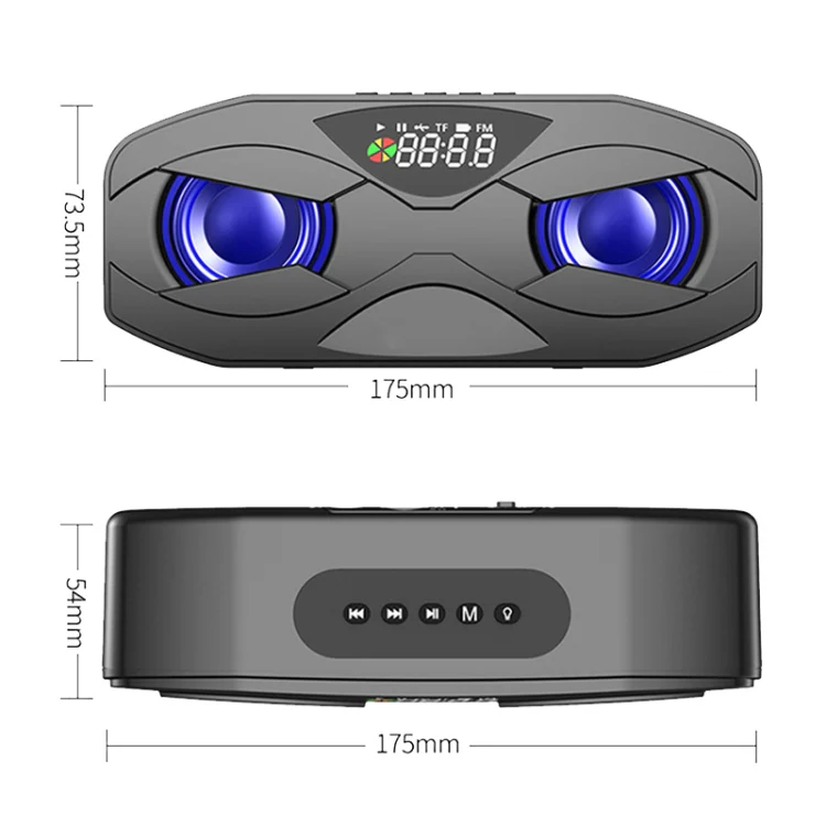 M5 Portable 6D Surround Sound Digital Display Bluetooth Speaker(Pink) - Image 3