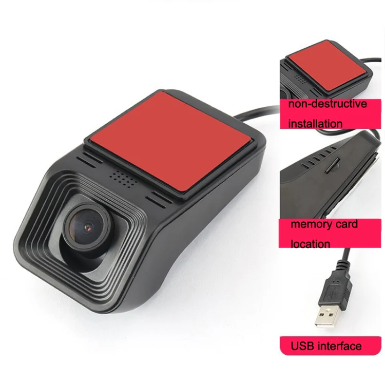 M8 Hidden Driving Recorder WiFi Phone Connecting Car Parking Monitoring 1080P HD Recorder(Without Button+USB Long Line) - Image 3