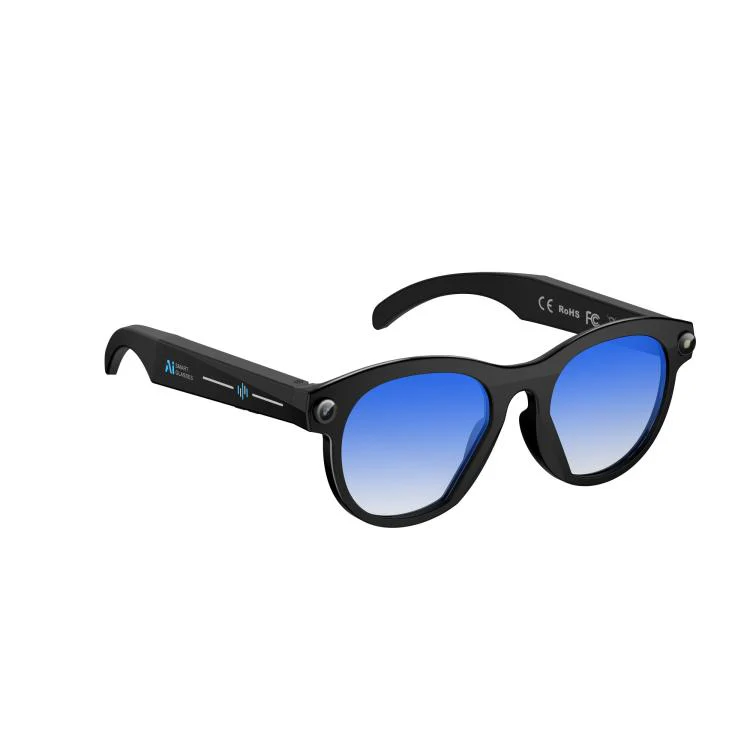 M88-S 8MP AI Smart Glasses, Support Bluetooth Call / AI Voice Assistant / Music Control(Black Blue) - Image 2