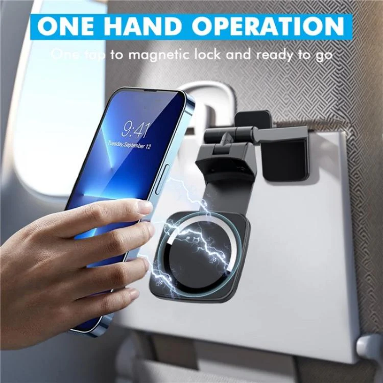 MA-161E Universal Clip-On Lazy Stand Adjustable Desktop Magnetic Phone Holder - Image 3