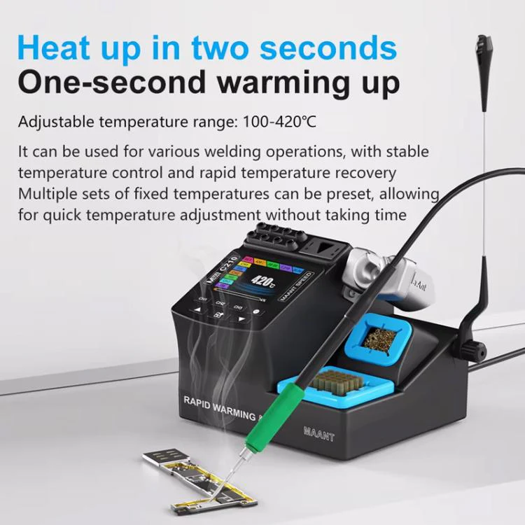 MaAnt 200W Precision Digital Display Welding Station, Model:C115(UK Plug) - Image 6