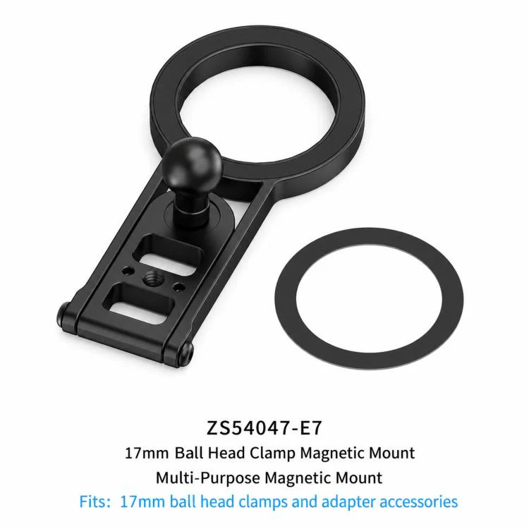 Magnetic Action Camera Mount Base Universal 17mm Ball Joint
