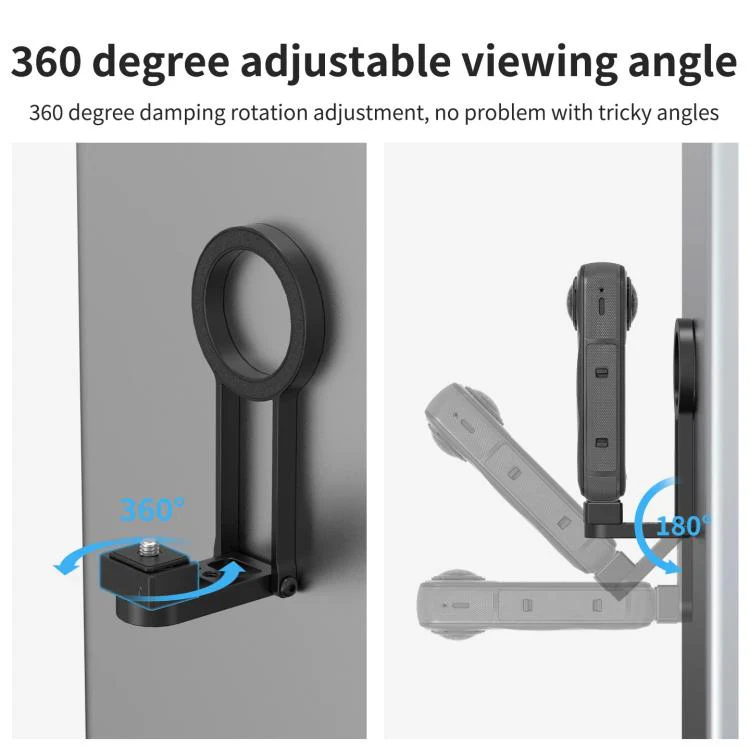 Magnetic Action Camera Mount Base Universal 2-Prong Ball Joint - Image 7