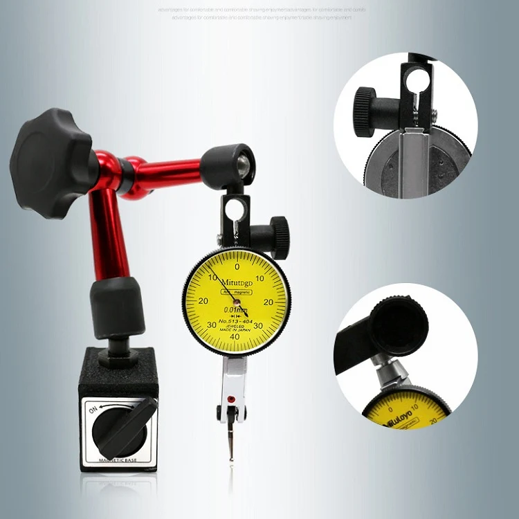 Magnetic Base Universal Mechanical Magnetic Watch Stand Dial Indicator Bracket, Style:Leverage Dial Indicator - Image 4