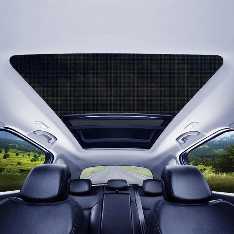 Magnetic Car Sunroof Mesh Shade Heat Insulation Sun & Mosquito Protection Net For Roof, Size: M
