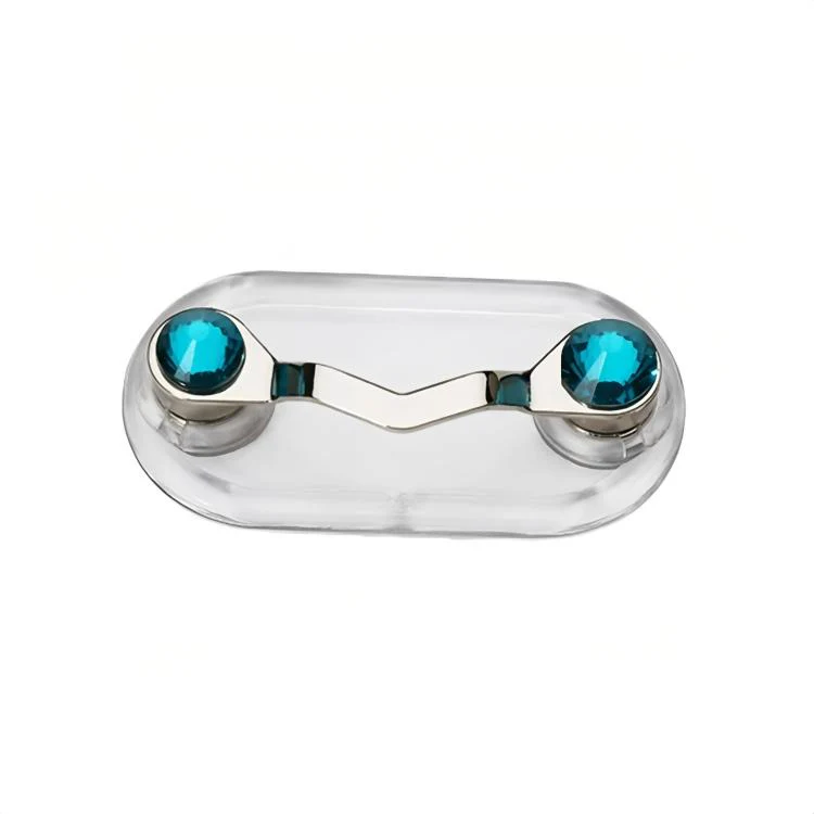 Magnetic Glasses Holder Magnetic Brooch Number Plate Headset Glasses Clip, Color: Porcelain Green - Image 2