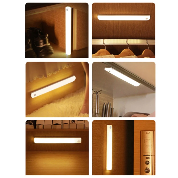 Magnetic Rechargeable Cabinet Bedside Human Body Induction Lamp, Specification: 200 mAh Without Switch 15cm(White Light) - Image 3