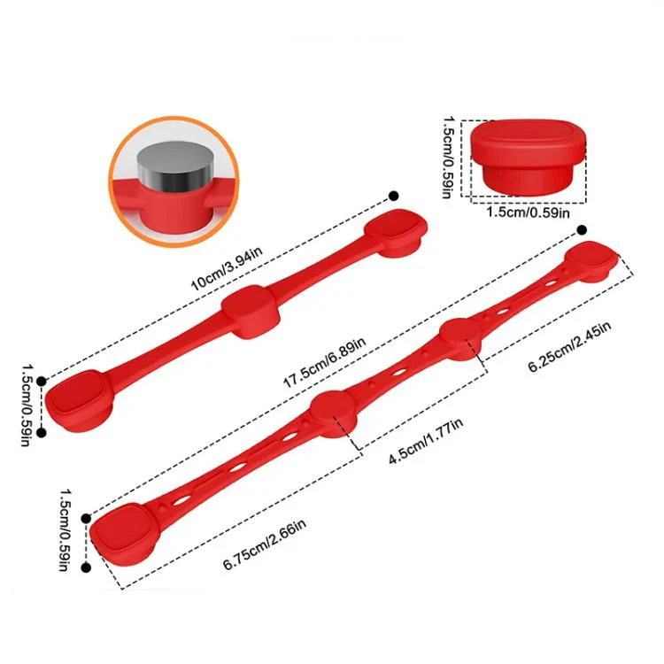Magnetic Silicone Buckle for Air Fryer Parchment Paper Heat Resistant Liner Clips Teardrop Gray - Image 7